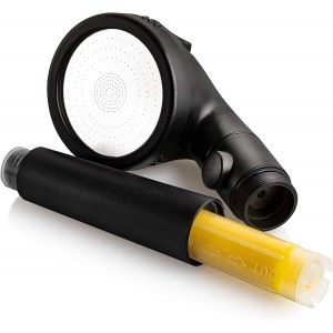 EcoPower Pommeau de douche d'origine- Filtre ionique &agrave; la vitamine C pour adoucir l'eau, augmenter la pression et &eacute;conomiser l'eau, Pommeau de douche avec 3 r&eacute;glages de pulv&eacute;risation - Neuf