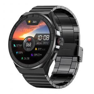 Montre Connectée Ip68 Étanche Bluetooth Nfc Paiement Charge Sans Fil Noir Yonis - Neuf