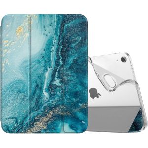 Kal-Coque Pour Ipad A16 11&egrave;me G&eacute;n&eacute;ration 11 Pouces 2025, Ipad 10&egrave;me G&eacute;n&eacute;ration 2022 10,9 Pouces, Mince &Eacute;tui Tri-Fold En Tpu Souple Translucide Avec R&eacute;veil/Sommeil Auto, Dorure - Neuf