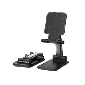 Support De T&eacute;l&eacute;phone Pliable Pour Tablette, Compatible Avec Samsung, Ipad, Mini, Iphone, Tous Les Smartphones (Noir) - Neuf