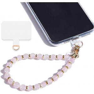 KAL-Cha&icirc;ne De T&eacute;l&eacute;phone Portable Courte Dragonne De T&eacute;l&eacute;phone En Perles Lani&egrave;re Universelle Poignet Pour Tablette Porte-Cl&eacute;s Cam&eacute;ra Cartes D'Identit&eacute; - Neuf