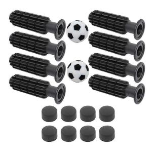 8Pcs Foosball Grips avec bouchon d'extrémité Baby-foot Enfants Manipulation confortable avec 2 petit football - Neuf