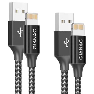 Thef-Câble Iphone,Chargeur Iphone [1m/Lot De 2] Câble Chargeur Lightning Nylon Tressé Usb Cable Iphone Charge Rapide Pour Iphone 14/13/13 Pro Max/12/12 Mini/12 Pro/11/11 Pro/Xs/Xs Max/Xr/X/8 Plus - Neuf