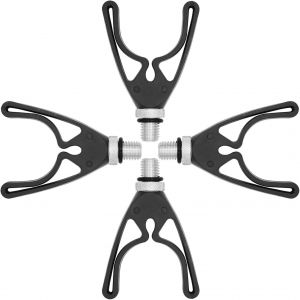 Support De Canne À Pêche À La Carpe, Support De Canne À Pêche À Tête En V Avec Clips Magnétiques Magiques, Maintient Votre Canne À Pêche En Toute Sécurité, 4 Pièces - Neuf