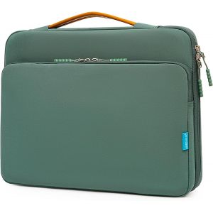 15-16 Pouces Housse Pour Ordinateur Portable, Pochette Pc Portable Antichoc &Eacute;tanche Avec Pochette Pour Accessoires, Sac De Transport Pc Compatible Avec Macbook, Hp, Dell, Lenovo Et Asus (Vert) - Neuf