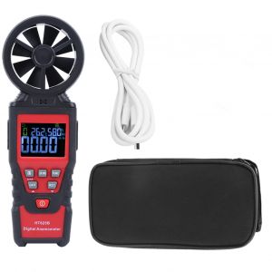 XYONG Anemometre numerique portatif HT625B, jauge de debit d'air, de vitesse, de temperature et d'humidite - Neuf