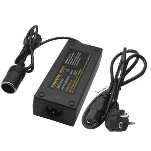 Convertisseur de voiture 12v 15a 160w Adaptateur de voiture 220v &agrave; 12v Convertisseur de voiture Maison - Convertisseur de briquet Eu Plug - Neuf