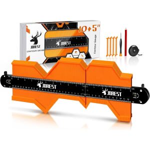 Ulteronixshop-JOREST Connectable Jauge de Contour 25+12cm, Cadeau Pour Pere Homme Bricoleur, Copieur Profil, Gabarit Forme, Outils Tra&ccedil;age, Decoupe Carrelage, Contour Gauge, Outil Pose Parquet, Brico - Neuf