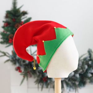 1pcs de No&euml;l chapeau de lutin de No&euml;l elf style de chapeau Rouge chapeau vert - Neuf