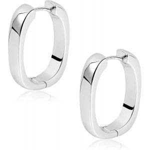 Tianyi-Boucles D'oreilles En Argent 925 Femmes, Petites Boucles D'oreilles Cr&eacute;oles Hypoallerg&eacute;niques Mini Boucles D'oreilles &Eacute;paisses Petites Boucles D'oreilles Huggie Petites Larges Cr&eacute;oles - Neuf