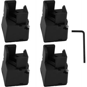 Rehausseurs De Meubles Réglables De 5 Cm Avec Serre-Joint, Rehausseurs De Pieds De Lit De 2 Pouces, 4 Pièces, Rehausseurs De Meubles Robustes Pour Pieds De Chaise, Table, Canapé, Bureau À Partir De 0,8 T - Neuf