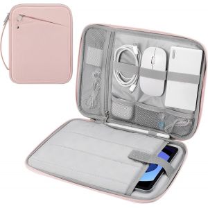 KAL-Housse De Protection 9-11 Pouces Avec Poignée, Sac De Voyage Rembourré Pour Nouvel Ipad Air 11 Pouces M3 2025, Ipad A16 11"", Ipad Pro 11 M4, Ipad 10/9/8/7, Tab S9/S8 11, Rose - Neuf