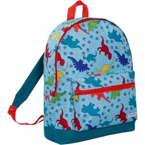 Sac à dos de voyage grande capacité pour filles et garçons Motif dinosaures, bleu, taille unique - Neuf