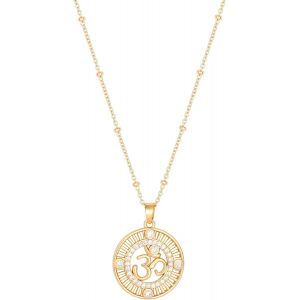 Kal-Evil Eye/Love Love/Shell/Baroque Perle/Soleil Pendentif Collier, Collier En Or 18k Fait &Agrave; La Main Pour Les Femmes - Neuf