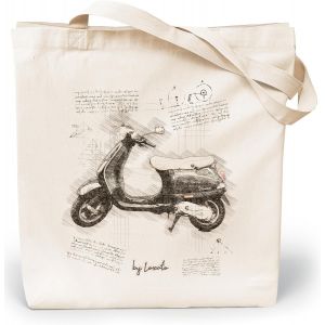 KALANKA-Tote Bag Femme - Sac Cabas Femme Original - Tote Bag Coton 100% Grand 35 x 42 x 8 cm - Sac Fourre Tout en Toile - Neuf