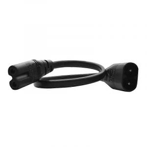 IEC 320 2 broches C7 femelle vers C8 mâle Figure 8 Câble d'extension de l'adaptateur secteur pour haut-parleur et imprimante - Neuf