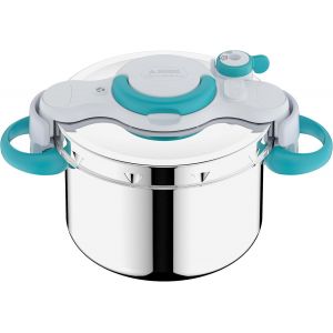 Cocotte-Minute 7,5 L, Induction, Autocuiseur Inox, Poignées Rabattable, Livret 100 Recettes, Fabriqué En France, Clipsominut'easy+ P4904816 - Neuf