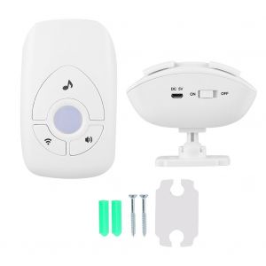 Alarme de bienvenue infrarouge PIR avec detecteur de mouvement et carillon intelligent pour visiteurs (Etats-Unis) 110-240 V - Neuf