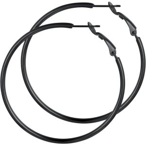 Kal-Créole Femme Acier Inoxydable/Plaqué Or, Boucle D'oreille Grand Anneau, Diamètre De 30/50/70/100 Mm, Women's Hoop Earrings - Neuf