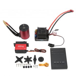Moteur Sans Balais Rc 4300kv 60a, Kit De Carte De Programmation Esc Universel Pour Voiture TéLéCommandéE 1/8 1/10 - Neuf