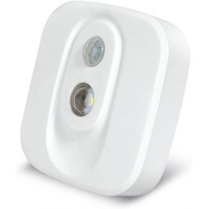 Kalanka-Veilleuse Avec D&eacute;tecteur De Mouvement Pir Led Flc-02 3 X Aaa, 4000 K (Lampe De Nuit Pour Chambre D'enfant, Blanc), Capteur De Lumi&egrave;re Marche/Arr&ecirc;t Automatique Pour Armoire, Couloir, Escaliers - Neuf