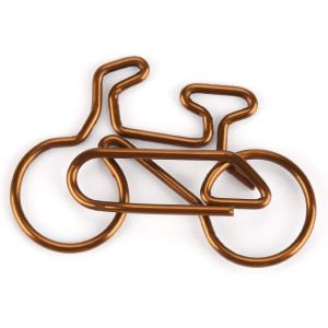 Lot De 20 Trombones En Métal En Forme De Vélo, Marque-Pages En Métal Marron Comme Marque-Pages Décoratifs Ou Porte-Papeterie Pour Cadeaux Mignons D'école De Bureau - Neuf