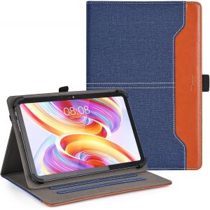Kal-Coque Universelle Pour Blackview Tab 90 Wifi 11 Pouces/Blackview Tab 70/Tab 30 Wifi 10,1 Pouces, Pour Teclast T50/T45hd/T40 Air Tablette, Étui Housse En Cuir Pu Pour Tablette 10-11 Pouces, Blue - Neuf
