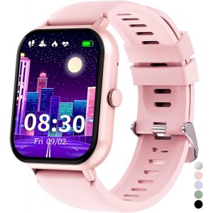 Montre Connectée Enfant Cardiofrequencemetre Moniteur De Sommeil Podomètre Modes Sport Étanche Reveil Jeux Bluetooth Appel Jouet Ado Fitness Tracker Cadeau Fille Garçon 3+ Ans Adolescent - Neuf