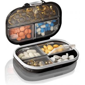 Pilulier Portable Voyage Boite Medicaments Voyage¿Travel Pill Organizer,Valise Medicaments Voyage Pour Le Voyage Et L'usage Quotidien,Etc. - Neuf