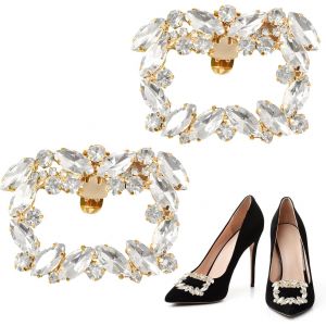 Kalanka-Pinces À Chaussures, Pince À Chaussures À N?ud Rouge, Boucles De Chaussures À N?ud En Ruban Amovible, Accessoire De Chaussure À N?ud Papillon Pour Femmes Et Filles - Neuf
