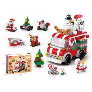 No&euml;l la s&eacute;rie &eacute;ducative de blocs de construction, les ventes de No&euml;l mod&egrave;le de voiture, 273 pi&egrave;ces, vacances d'affichage, appropri&eacute;e pour les 8 ans et plus - Neuf