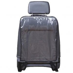 Dossier De Si&egrave;ge Auto Automatique Housse De Protection En Pvc Transparent B&eacute;b&eacute; Enfants Tapis Anti-Coup De Pied Pad_Black + Transparent - Neuf