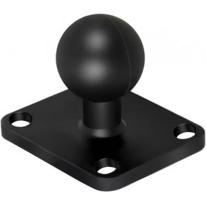 MEVRONISSHOP-Adaptateur &agrave; Rotule de 1 Pouce, Support &agrave; Rotule RAM avec 4 Trous de Montage, Adaptateur de Montage de Boule avec Base de Montage Carr&eacute;e, Adaptateur &agrave; T&ecirc;te Sph&eacute;rique GPS, Accessoires &agrave; V - Neuf