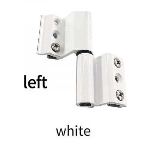 JUSCH Charni&egrave;re de porte et de fen&ecirc;tre en alliage d'aluminium Charni&egrave;re de fen&ecirc;tre &agrave; battant d'isolation thermique de pont bris&eacute; Charni&egrave;re de quincaillerie de porte en verreblanc - Neuf