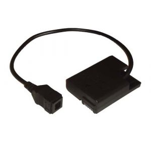 vhbw Adaptateur batterie factice compatible avec Nikon EN-EL14, D5500, EH-5, D5600 appareil photo, reflex, numérique, DSLR - Neuf
