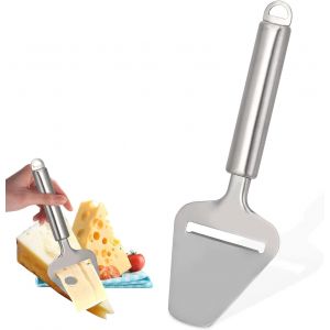 Trancheuse À Fromage En Acier Inoxydable Proline, Coupe-Fromage Épais, Trancheuse Manuelle Pour Fromages À Pâte Dure, Râpe À Fromage De Haute Qualité, Manche Long ¿ 21,5 X 7,5 Cm, Argent - Neuf