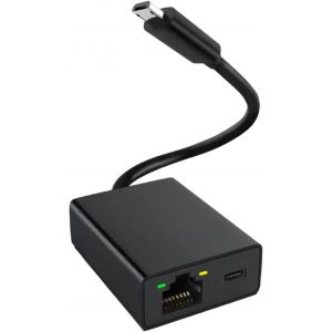 KALANKA-Adaptateur Ethernet pour Fire TV Stick, adaptateur r&eacute;seau Ethernet micro USB vers RJ45, optimiseur Internet haute vitesse jusqu'&agrave; 100 Mbps pour Fire Stick 4K, Chromecast, Google Home Mini et - Neuf