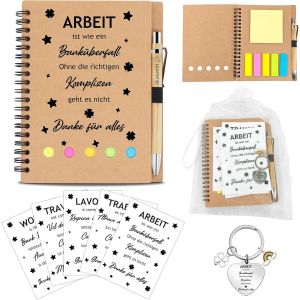 Cadeau d'adieu pour collègue,changement d'emploi,carnet de notes et porte-clés,cadeau de remerciement inspirant pour collègues,retraite,cadeau d'adieu,bureau,pour collègues et superviseurs - Neuf