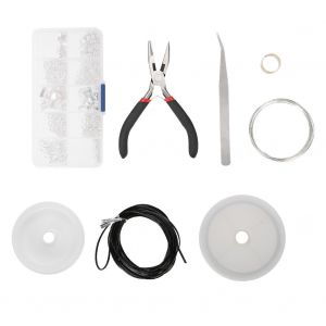 Kit D'accessoires De Bijouterie, Anneaux Ouverts Mixtes En Alliage De Zinc, Fermoir Mousqueton - Neuf