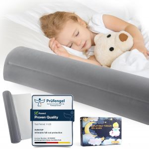 Ulteronixshop-Barri&egrave;re De Lit Gonflable Am&eacute;lior&eacute;e, 130 Cm Barriere Protection Lit Enfant Pliante Portable Pour Enfants, Voyager Avec Protection Contre Les Chutes, Adapt&eacute;e Aux Lits King/Simple/Enfants - Neuf