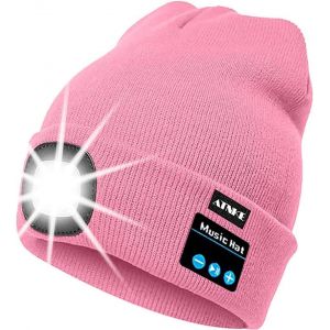 Led Bluetooth Bonnet Lumineux, Rechargeable Usb Rechargeable Musical Running Chapeau Ultra Lumineux 4 Led Lampe Étanche Utilisation Lumière Pour Ski Randonnée Camping Vélo - Neuf