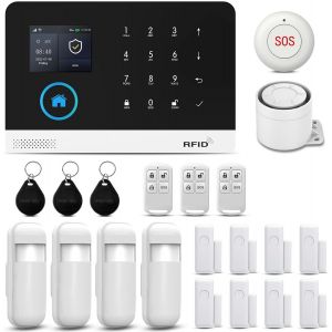 Alarme Maison Sans Fil, 100Db Super Fort Alarme Maison Avec 8 Alarme Porte Et De Fenêtre 1 Alarme Avec Sirène 3 Télécommande 4 Alarme Detecteur De Mouvement Kit Alarme Pour Alarme [MAT791181] - Neuf
