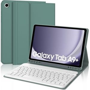 Clavier Samsung Tab A9 Plus 11"" 2023, Azerty Français Étui Clavier Magnétique Bluetooth Sans Fil Etui Housse Pour Samsung Tab A9 Plus (Sm-X210/X216/X218), Violet Lavande - Neuf