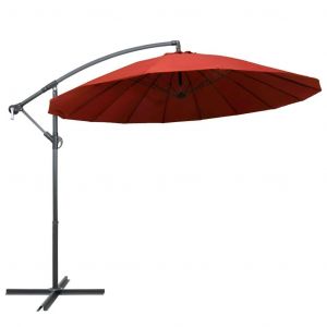 Parasol Suspendu Terre Cuite 3 M M&acirc;t En Aluminium Helloshop26 02_0008728 - Neuf