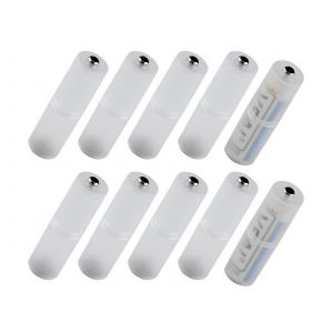 Lot de 10 adaptateurs pour piles AAA vers AA - Neuf