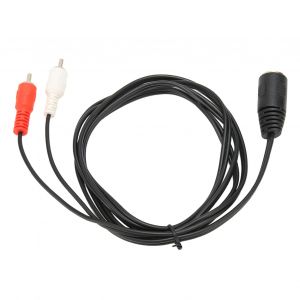 Cable adaptateur audio flexible Plug and Play DIN 7 broches femelle vers double RCa male, 1,5 m, pour equipement audio - Neuf