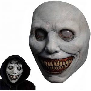 Na Masque De Thriller D'horreur D'halloween,Masque Excentrique De D&eacute;mon Souriant,Masque De Squelette En Latex Costume De Masque D'horreur Accessoires Pour Habillage D'halloween,F&ecirc;te De Mascarade - Neuf