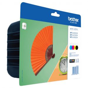 Brother LC-129XLVALBP cartouche d'encre 4 pi&egrave;ces Original Noir, Cyan, Bordeaux, Jaune - Neuf