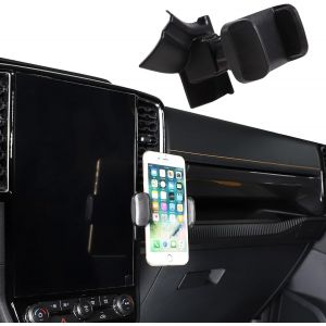 LORANKA-Support de t&eacute;l&eacute;phone de voiture pour Ford Ranger 2023-2024 - C&ocirc;t&eacute; droit de l'&eacute;cran de navigation rotatif - Support fixe pour voiture, compatible avec iPhone, Android et smartphones - Neuf