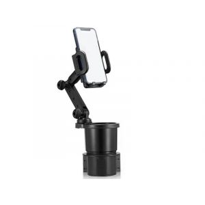 Porte-Gobelet Universel Pour Voiture Et Support De T&eacute;l&eacute;phone R&eacute;glable &Agrave; 360 Degr&eacute;s - Neuf